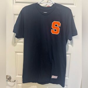 New Mitchell and Ness Syracuse University Yankee Stadium Blue Mediumt T shirt